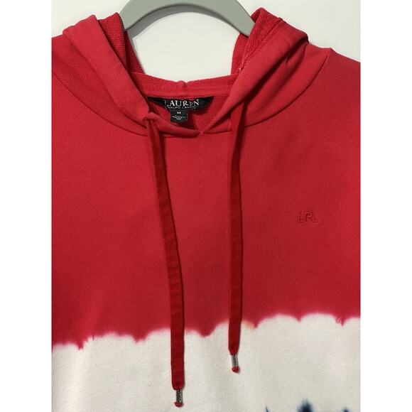 Ralph Lauren Womens Hoodie Sweatshirt Tye Die Casual Colorful Y2K Size Medium - Picture 3 of 9